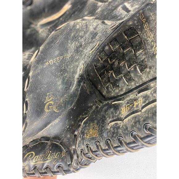 Rawlings BG-FB Black Gold LHT Oil Treated Leather 13" first base-ball glove - Picture 5 of 5